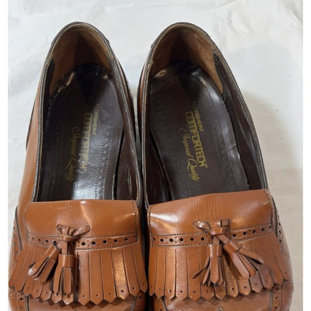 FLORSHEIM LEXINGTON Wingtip LoaferTassel Kiltie SIZE 9.5 E - Picture 6 of 13